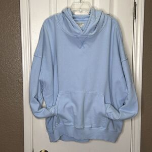 Arizona Men's Sz XXL Light Blue Hoodie Sweatshirt Kangaroo Pockets NWT Fleece